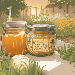 Puré de curgete em conserva